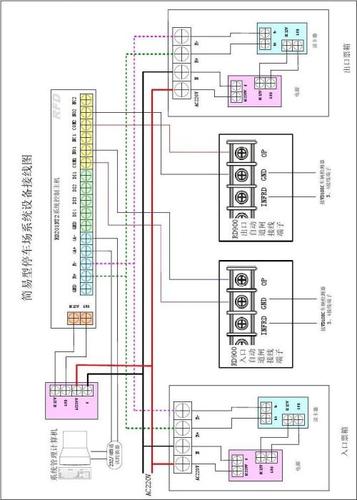 道闸开关按钮接线法图