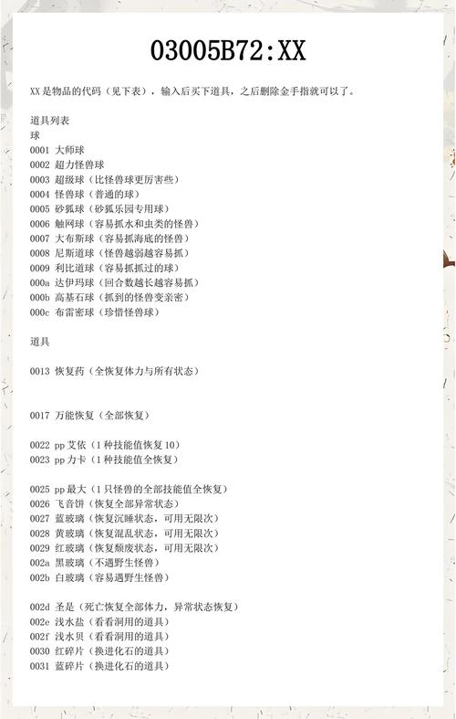 口袋妖怪绿宝石道具大全截图1