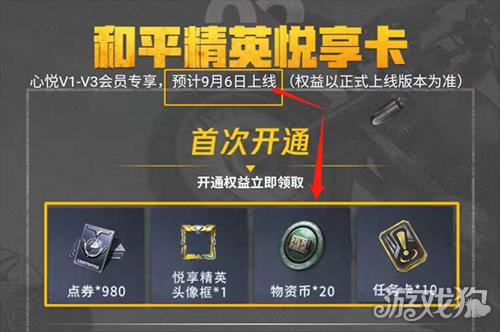 和平精英悦享卡优惠卷 和平精英悦享卡优惠卷