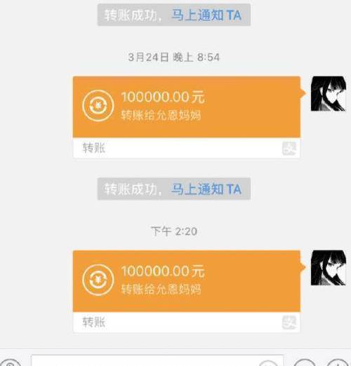 10万转账图片