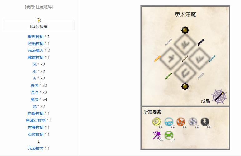我的世界怎么合成法杖