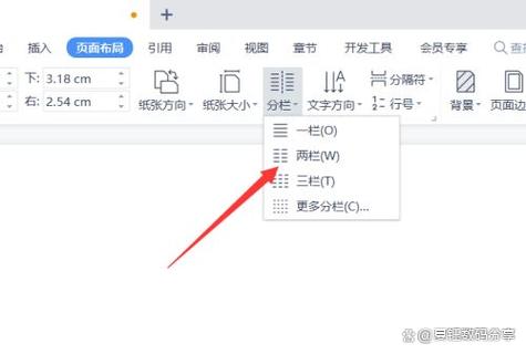 wps中word怎么分栏