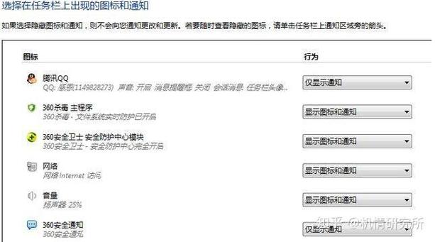 电脑通知区域图标的隐藏方法