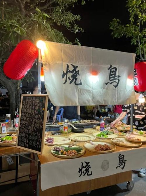 摆摊