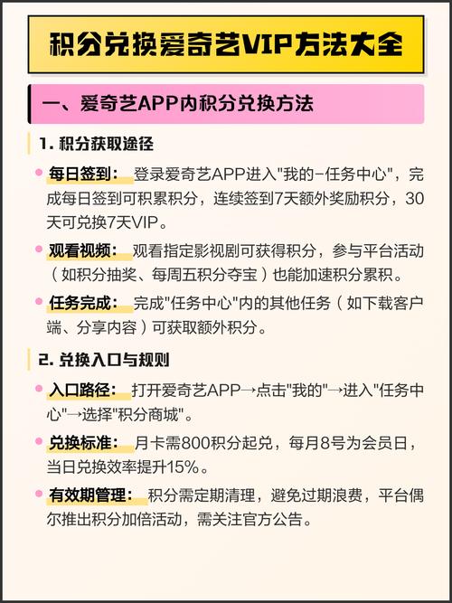可以用积分兑换爱奇艺会员