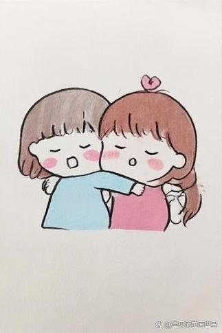 男生从背后抱住女生脖子