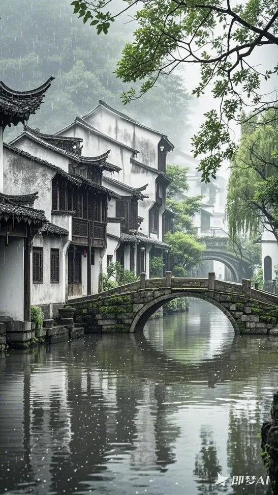 江南流水人家的诗句