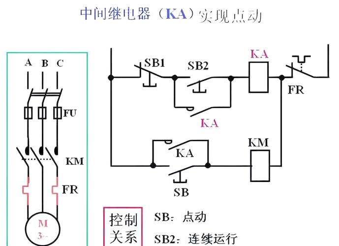 中间继电器电路图