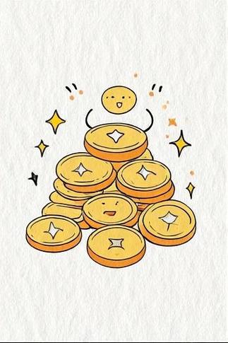 简笔画金币