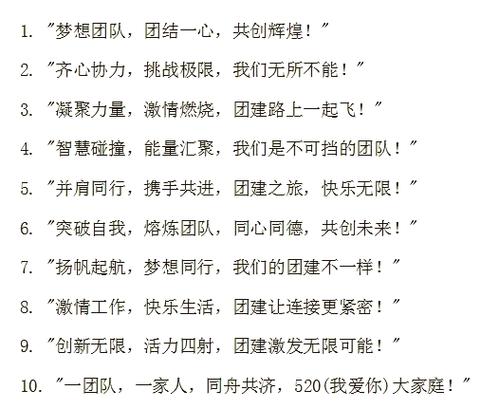 团队口号 团队口号
