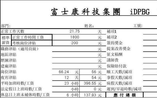 富士康自动离职工资怎么算