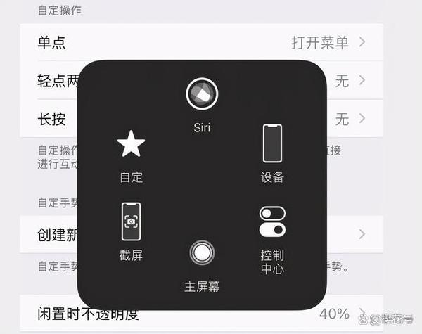 苹果手机触控里面的东西怎么设置