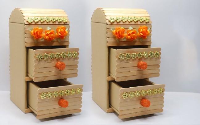 雪糕棍手工制作盒子截图1
