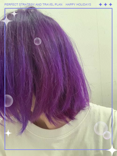 紫色发色掉色后颜色 紫色发色掉色后颜色