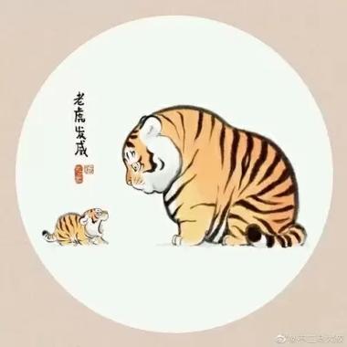 老虎Q版头像