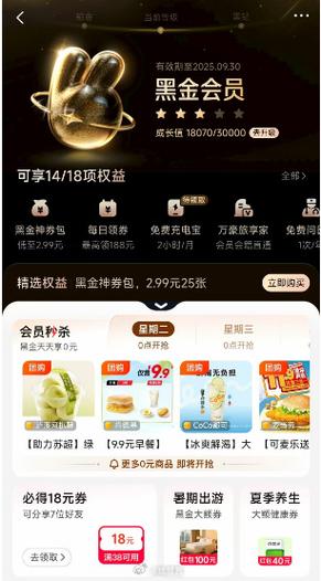 美团会员有啥用