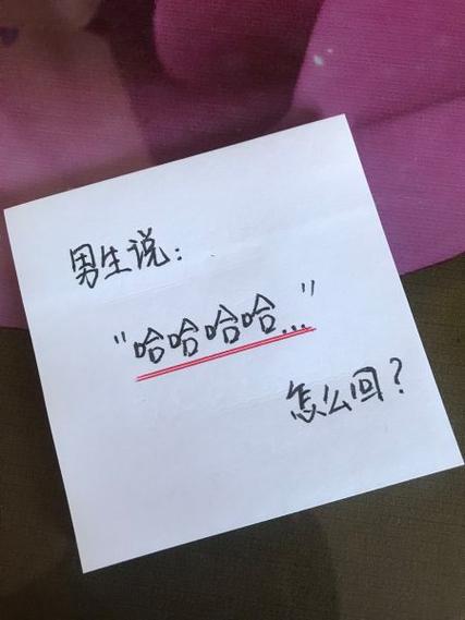 聊天男的回复哈哈哈哈