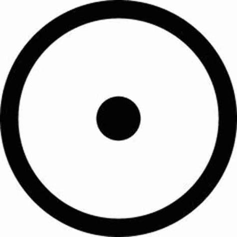 两个圆圈符号一个大一个小的