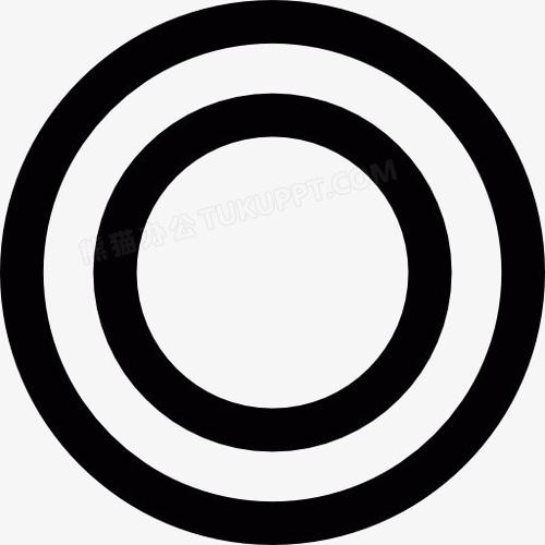 两个圆圈符号一个大一个小的截图2