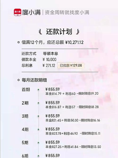 度小满利息