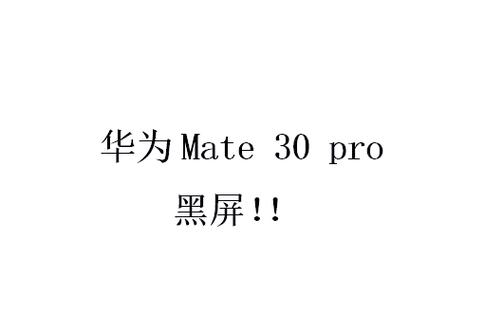 华为mate30pro闪黑屏截图2