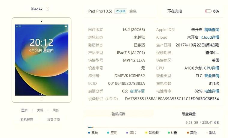 ipadpro10.5详细参数