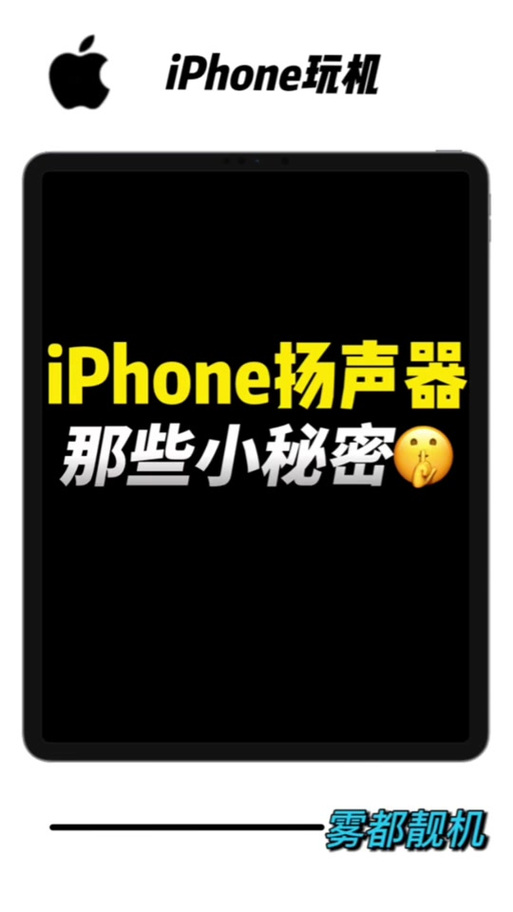 苹果12双扬声器怎么打开