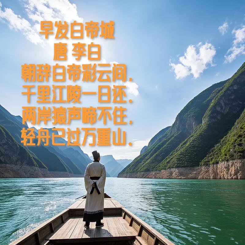 李白白帝城诗句