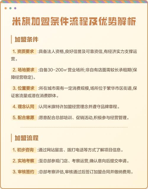 米旗加盟费及加盟条件