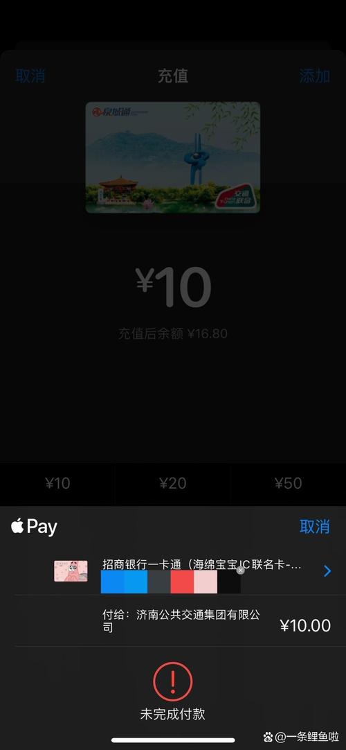 applepay显示未完成付款