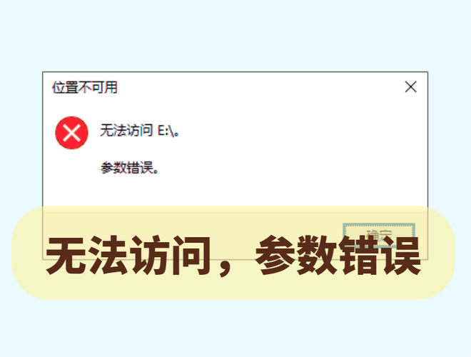 硬盘无法访问参数错误怎么办