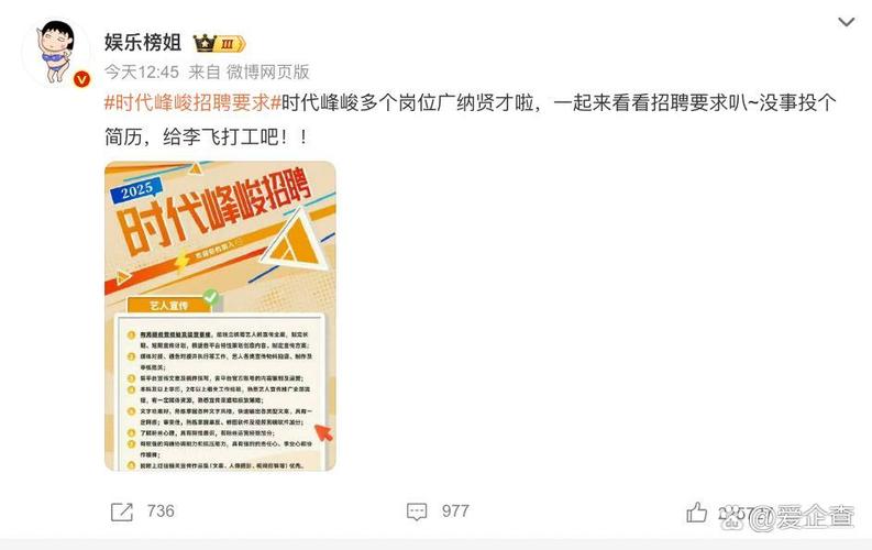 时代峰峻招聘简章
