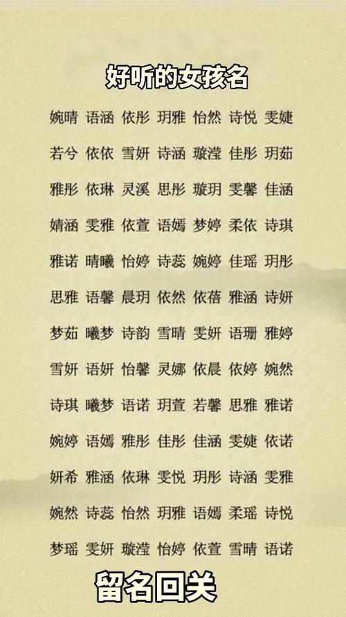 女孩起什么名字好听 女孩起什么名字好听