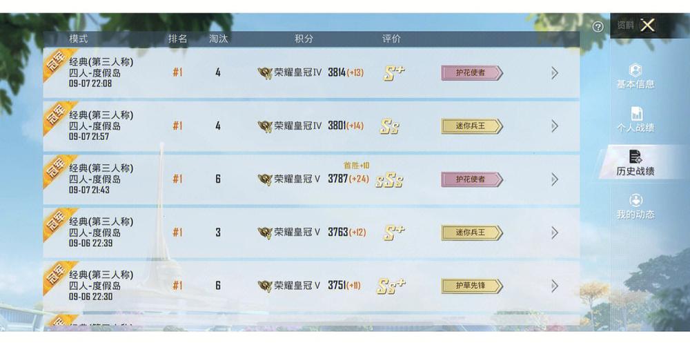 和平精英团队连胜三次