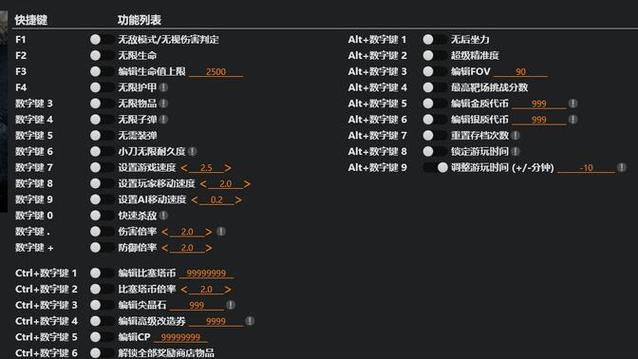 生化危机4原版修改器