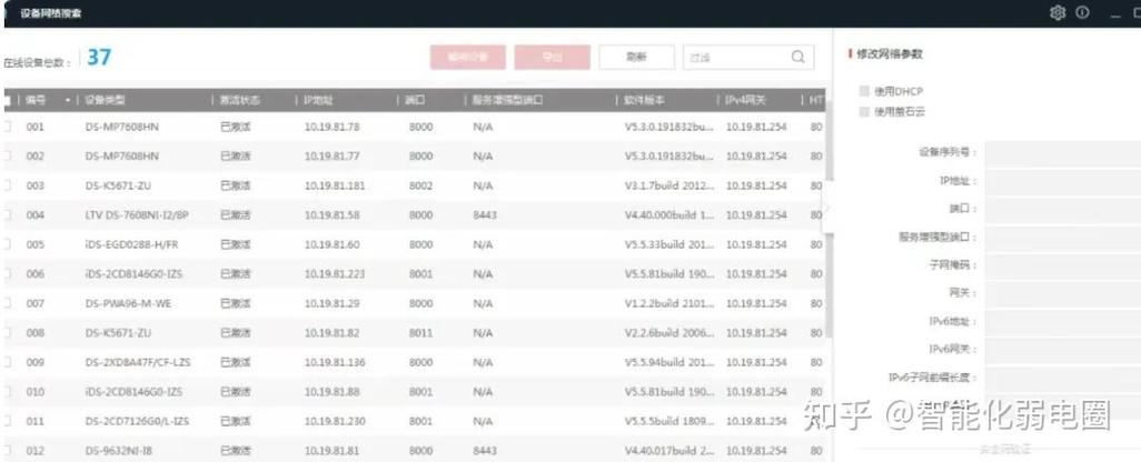 更改监控摄像头IP地址的方法