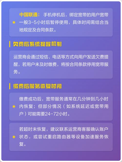 手机号欠费停机后宽带扣费规则