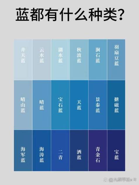 蓝色颜色大全色卡