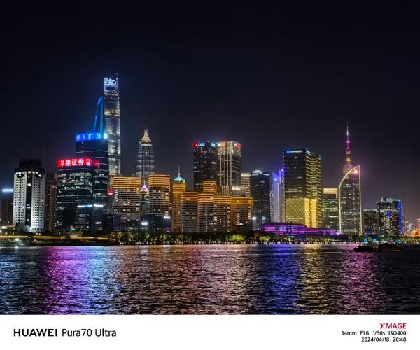华为专业模式拍夜景