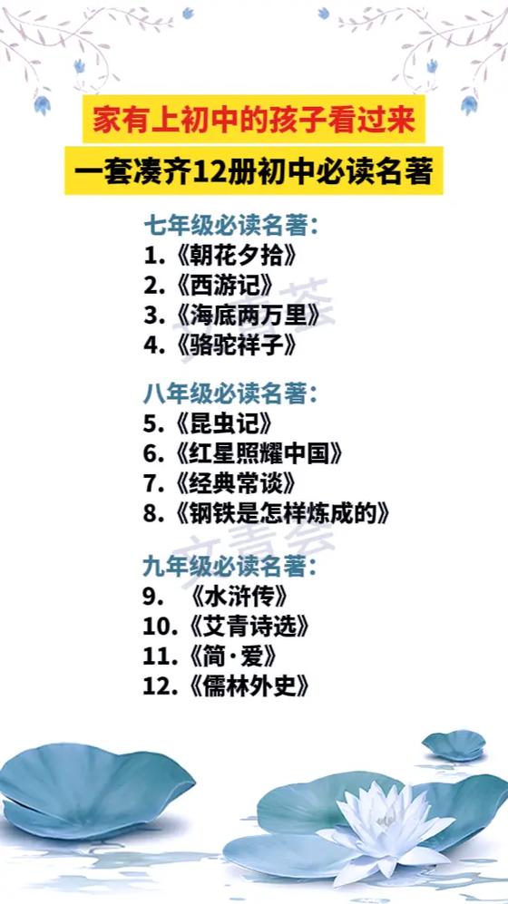 中学生必读名著100本