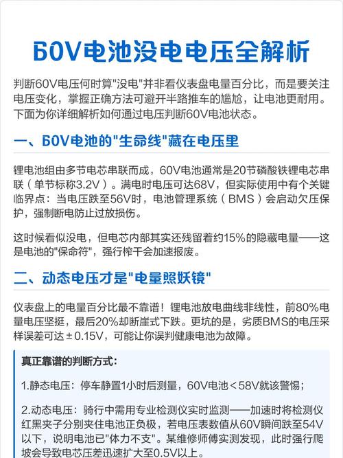 60v锂电池开到多少v没电