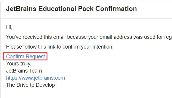 jetbrains学生认证