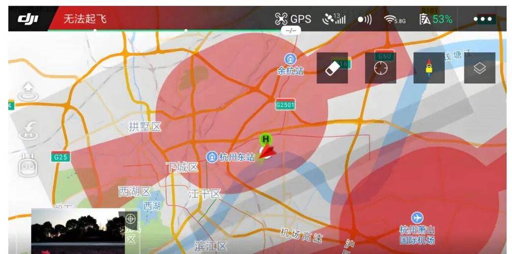 大疆无人机禁飞区地图