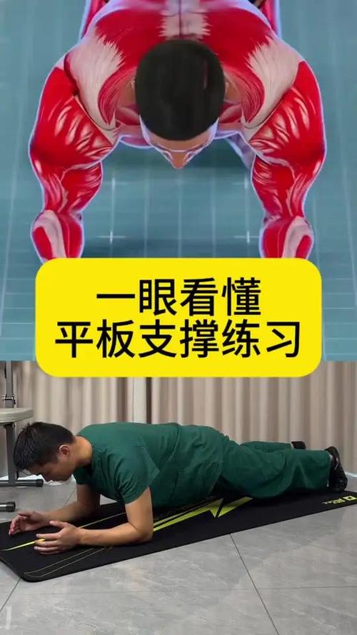 平板支撑标准姿势图