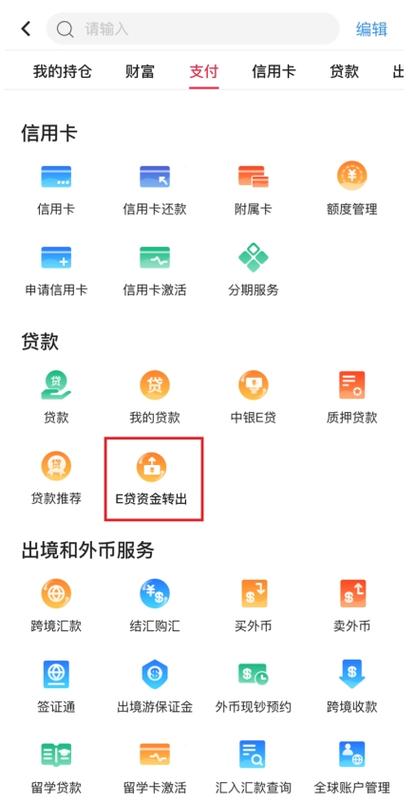 中银e贷贷款流程