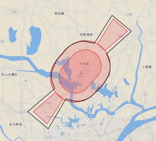 大疆禁飞区颜色