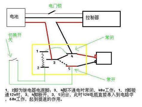 台铃电动车大灯接线图