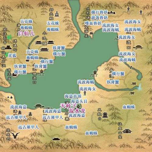 诛仙流波boss位置图