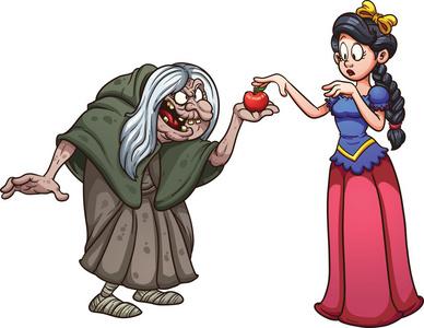 一个巫婆和一个女孩图片