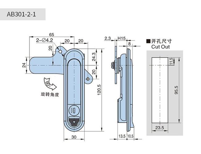 门锁尺寸规格表截图3